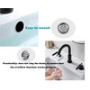 4 Pack Sink Overflow Trim-Ring Stainless Steel Bathroom Kitchen Basin
