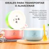 Ele-Gate Set De Dos Almacenadores Alimentos Tipo Tazón Para Niños
