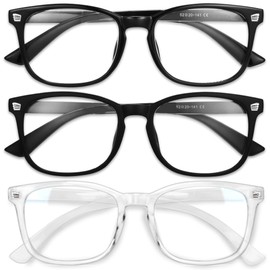 Gaoye Stylish Blue Light Glasses for Woman - Computer Glasses for Blue Light Blocking - Lightweight Frames - 3 pack