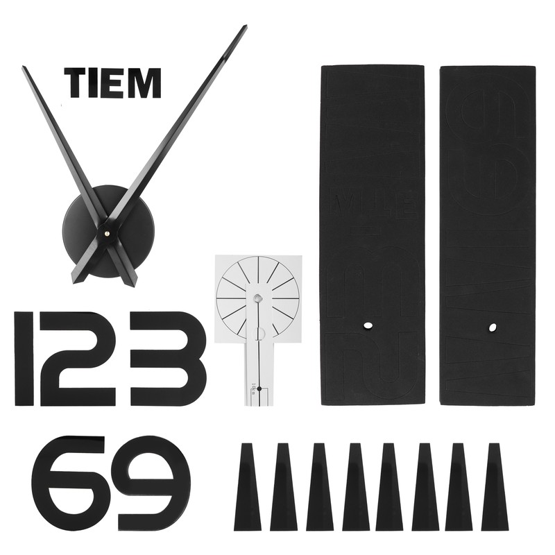 Frameless Wall Clock Sticker Mirror Surface Living Room Bedroom Office