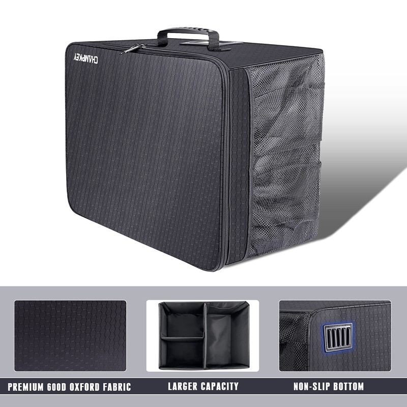 Champkey Golf Trunk Organizer Storage-Portable and Foldable Golf Travel Storage