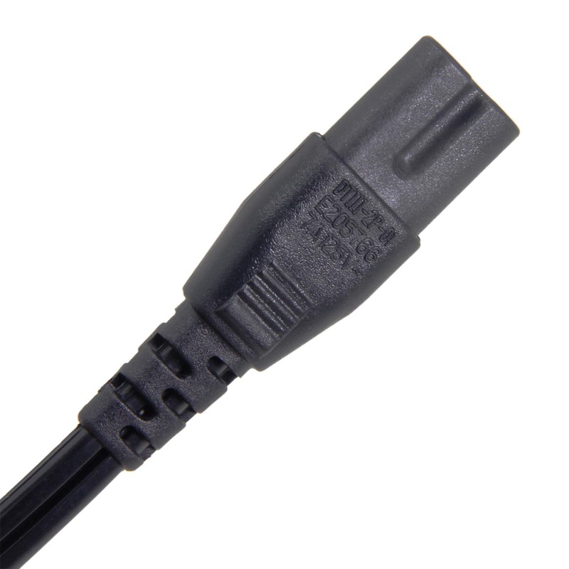Short AC Power Cable, Ancable 1ft(0.3m) 18AWG Figure 8 Universal