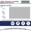 Windscreen4less 3'x50' Deck Balcony Privacy Screen for Deck Pool Fence