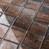 Parrotile Glass Backsplash Tile for Kitchen Bathroom Wall Antique Bronze
