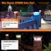 APONUO 4x4 Post Solar Lights,Post Cap Lights Solar Powered with
