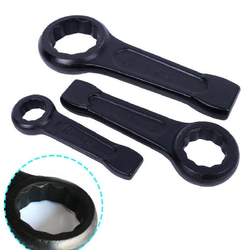 Black Ring Slogging Wrench Box End Striking Spanner 41mm
