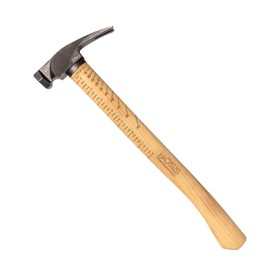Boss Hammer 22 oz. Premium 4340 Steel Rip Claw Hammer - Tennessee Hickory Handle, Cerakote Finish, Smooth Face - Made in the USA - BH22STHI18S