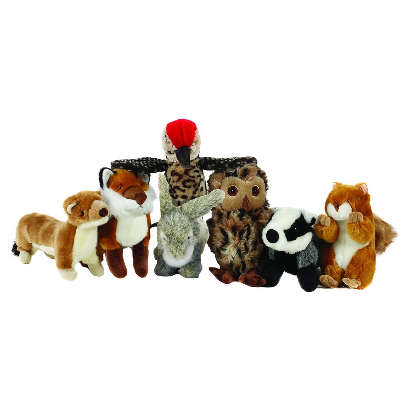 Animal Instincts Forest Friends Squeaky Plush Dog Toy Soft Comfort