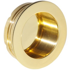 MRLION Shell Handle Diameter 48.5 mm, Inlet Diameter 40 mm, Polished Brass