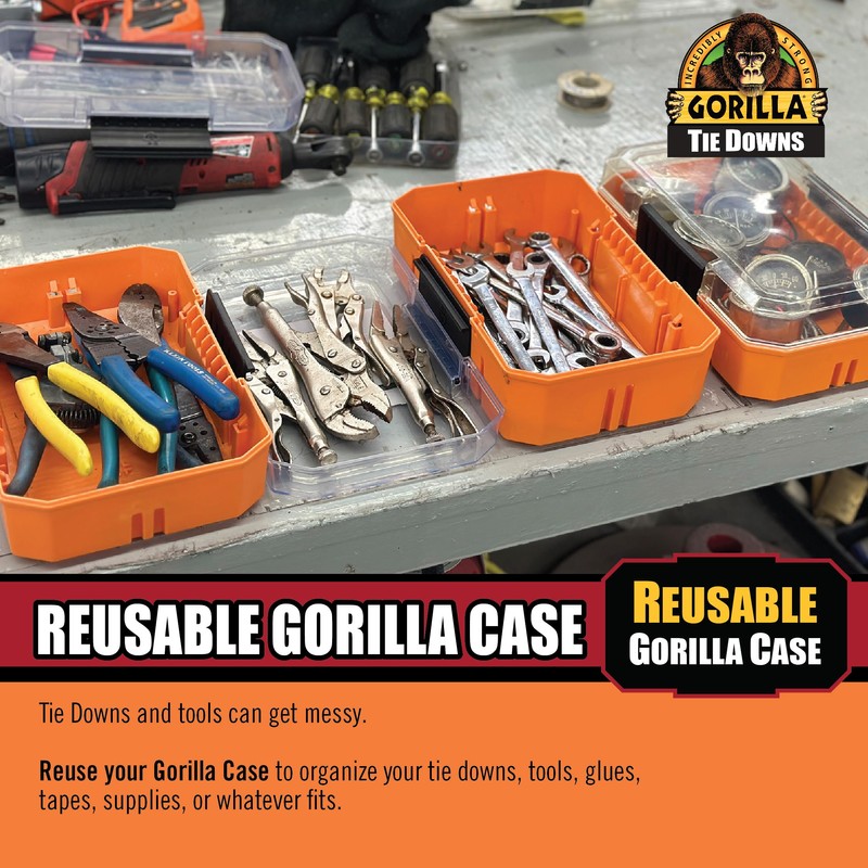 Gorilla Ratchet Tie Down Straps (2Pack) 1.5in x 14ft -