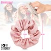 LokiStashed 3-PACK Suede Hair Tie Scrunchies for VSCO Girls &