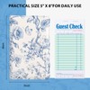 2 Pack Cute Server Books for Waitress, PU Leather, Blue