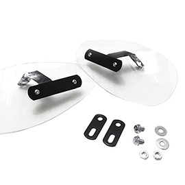 Dream Japan Motorcycle Knuckle Guard Knuckle Visor Screen General Purpose with Length Adjustable Stay (Clear)