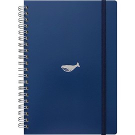 Elcomune Matka PNB-004 Ring Notebook, B6, Squared, One Point, Whale
