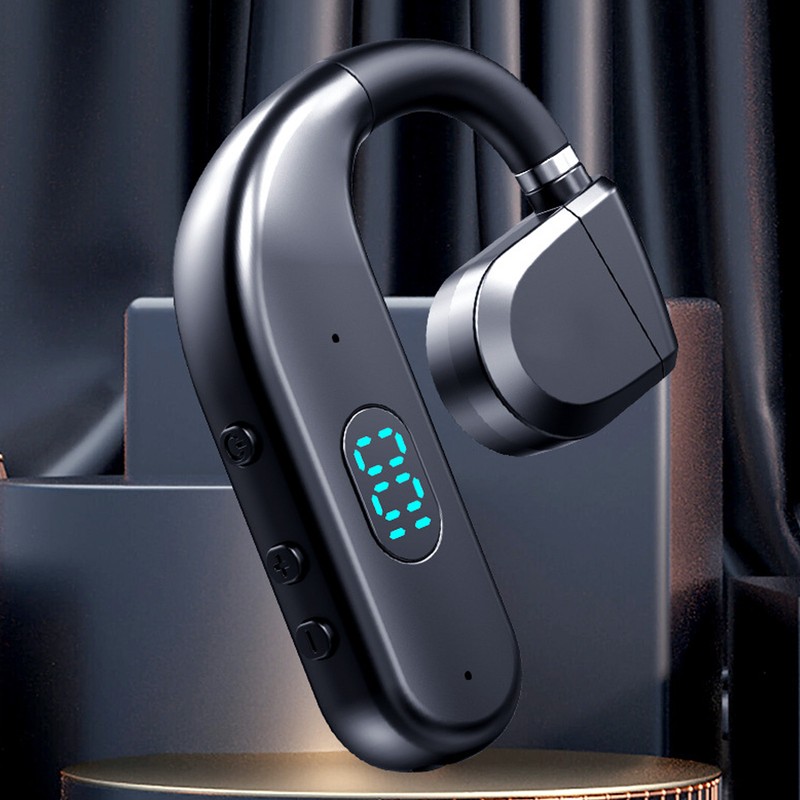 Bluetooth Headset BT 5.3 Noise Cancelling HD Calls Long Battery