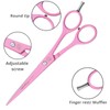 Pink Professional Barber Hairdressing Scissors THINNING Hair Cutting Shears Set+