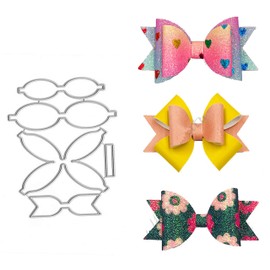 3 Sets Bow Tie Metal Die Cuts,Christmas Bowtie Hair Bow Cutting Dies Cut Stencils for DIY Scrapbooking Decorative Embossing Paper Leather Scrapbooking Card Making