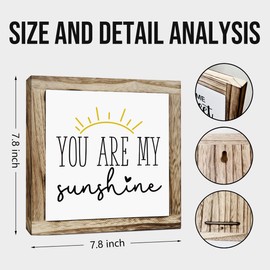 Rustic Wood Sign, Inspirational Decor, You Are My Sunshine Sign, Wooden Plaques Sign Table Decor, Nursery Decor, Desk Decor Art, Boys Girls Kids Room Decor, Positive Home Decor