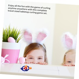 Kisangel Family Games Fun Curling Game Creative Tabletop for Adults Compact Indoor Outdoor for Family Bonding Picnics