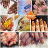 Maple Leaf Shape Glitter Fall Nail Art Sequins ,3D Metallic