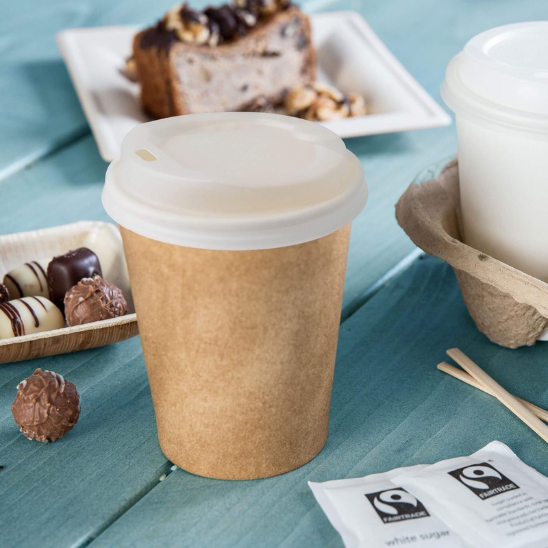BIOZOYG Coffee To Go Lid for Drinking Cups, Diameter 80