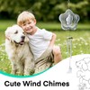 Arqumi Cute Wind Chimes, 3D Metal Memorial Sympathy Wind Chimes,