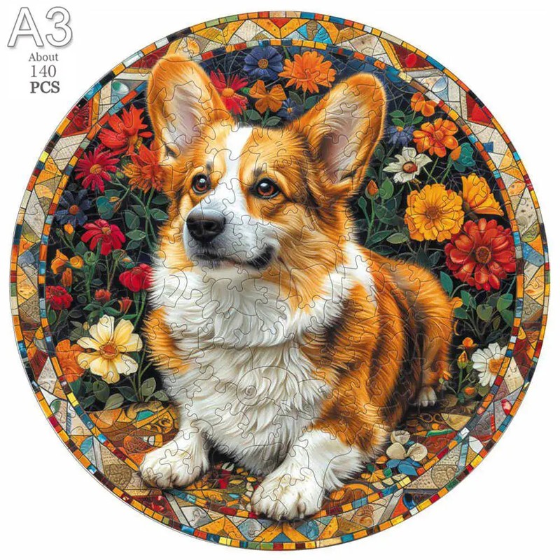 Mysterious Animals Wooden Jigsaw Puzzle – Precision-Cut Animal Puzzle for