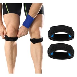 Rodilleras Deportivas 2 Piezas, Correa Rotuliana, Rodillera Menisco Ligamento, Alivio del Dolor de Tendinitis, Rotuliana Ajustable para Artritis,...  