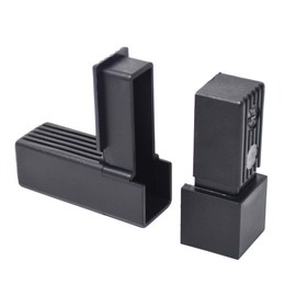 Design61 5 x Right Angle 90° Connector for Square Pipes Pipe Connector 30 x 30 x 2 mm