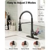 HOIGY Oil Rubbed Bronze Kitchen Faucet with Pull Down Sprayer,