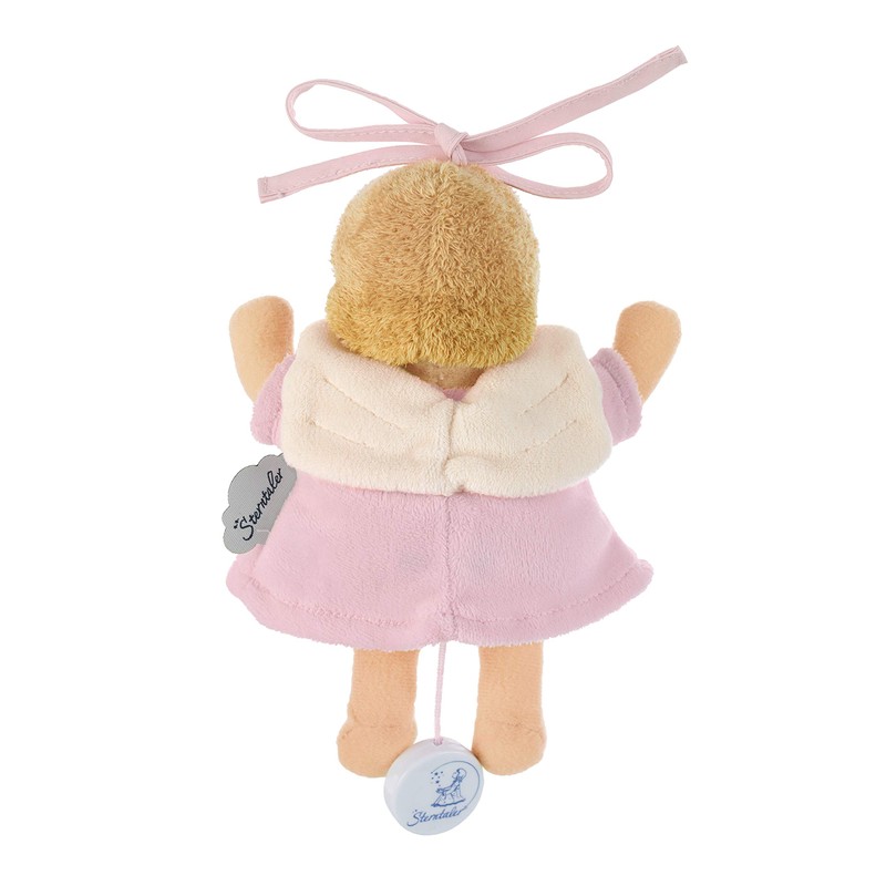 Sterntaler Mini-Spieluhr Schutzengel, Integriertes Spielwerk, Größe: 17 cm, Rosa