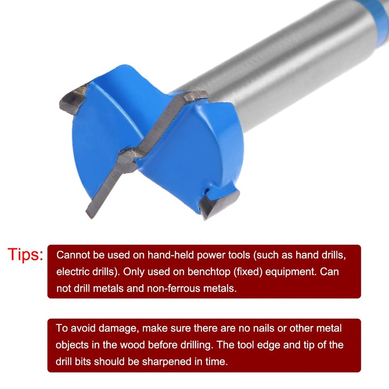 Sourcingmap Forstner Drill Bits 20mm, Tungsten Carbide Wood Hole Saw