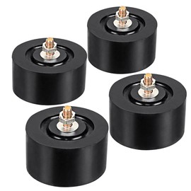 Anti Vibration Pad Air Conditioner Base,Noise Reduction and Shock Absorption Bracket,Upgraded Air Conditioner Shock Pad Thickened Floor Bracket,4 Packs (Rubber Round - Diameter 9cm)