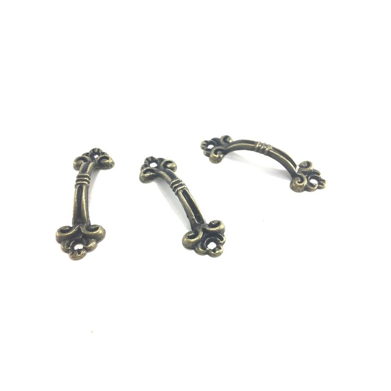 Happy Spring Handle Knob Antique Total Length 2.0 inches (5