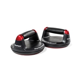 Perfect Pushup Elite - Rotating Handle Design with Steel Ball Bearings for Smooth, Effortless Handle Rotation - Ergonomic Grips, 8" Base & Textured, Non-Slip Bottom Treads - Supports up to 400lbs