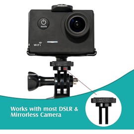 Aluminum Camera Tripod Adapter 1/4"-20 Conversion Adapter Mounts Compatible with Gopro Action Cameras Insta360 and Other Standard 1/4 Accessories, Quarter Inch Mount Adapter (Type AA)