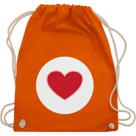 Shirtracer - Gym Bag Backpack - Carnival & Fancy Dress - Bags - Lucky Bear Heart Gift Hearts Gifts I Lucky Bear Heart Lucky Bear I Heart Gift Valentine's Day, 06 orange, Unit size