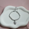 Rnivida Stainless Steel Catholic Rosary Bracelet for Women,Adjustable Chain