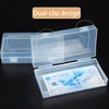 Dollar Bill Holder with Storage Box, Pack of 100 Transparent