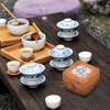 Kichvoe Rattan Storage Box Sundries Organizer Trinket Chest Desktop Storage