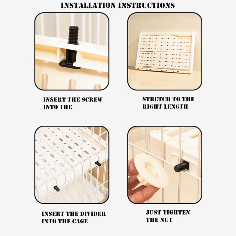 Shuoxpy Guinea Pig Cage Loft Partition, Small Animal Cage Accessories