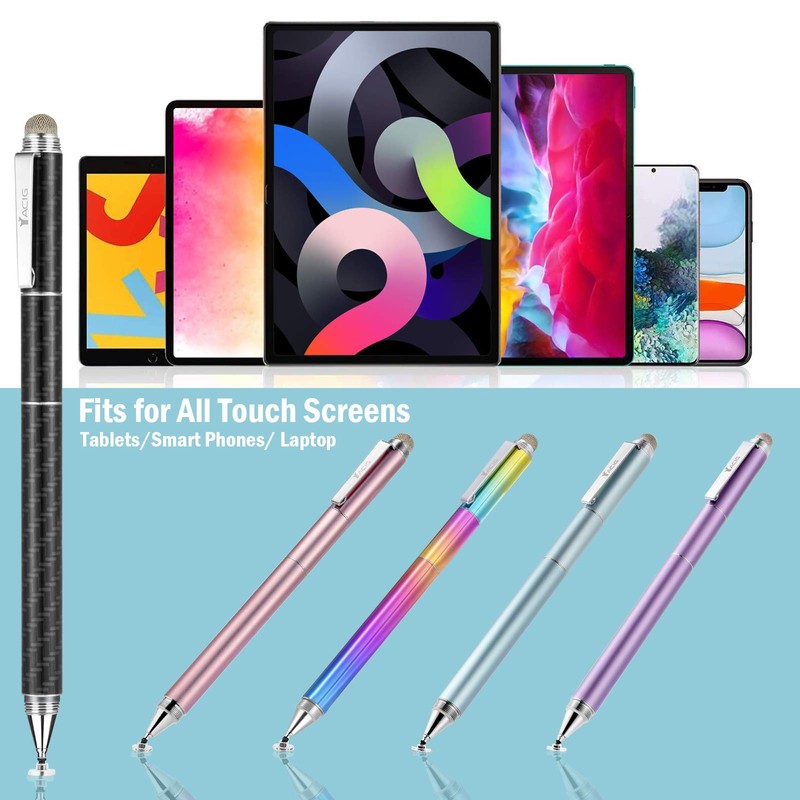 Yacig Capacitive Stylus Pen, 4-in-1 High Sensitivity and Precision Touch