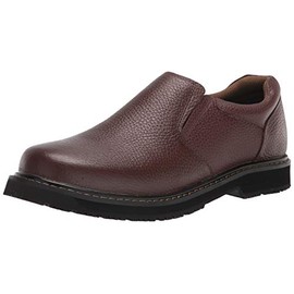 Dr. Scholl's Shoes Men's Winder II Slip Resistant Work Loafer,Brown Bushwacker Leather,10.5