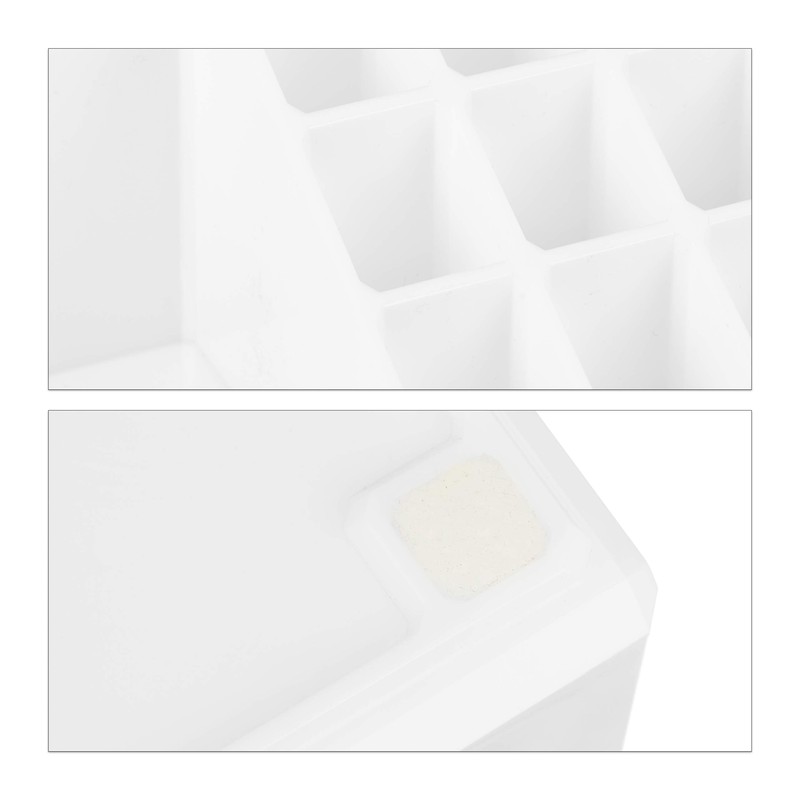 Relaxdays Acrylic Cosmetic Organiser, Small Make-Up Organiser with 16 Compartments