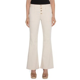 Liverpool Los Angeles, Women's, Hannah High Rise Utility Flare Denim with Cinch Back Detail, Seaside Dunes, 6