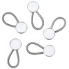 Comfy Clothiers Collar Extender 5-pack - White Metal/Elastic Button Extenders