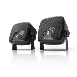 Caliber Speaker Boxes, 2-Way Car Speakers, Easy to Assemble, Wall Speakers, Floor Speakers, Pair Black