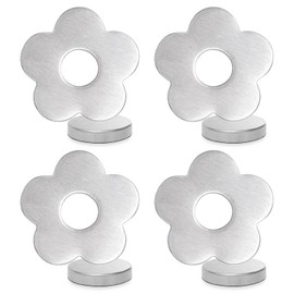 Outdoor Tablecloth, Weighted Tablecloth Weights, Outdoor, 4 Pieces Tablecloth Weights Made of Stainless Steel, Magnetic Tablecloth Weight, Tablecloth Weight for Curtain, Outdoor, Garden (Plum Bosom)