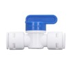 10Pcs Inline Shut Off Ball Valve 3/8in OD Plastic Quick