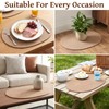 Oval Placemats Set of 8 Woven Farmhouse Kitchen Table Mats